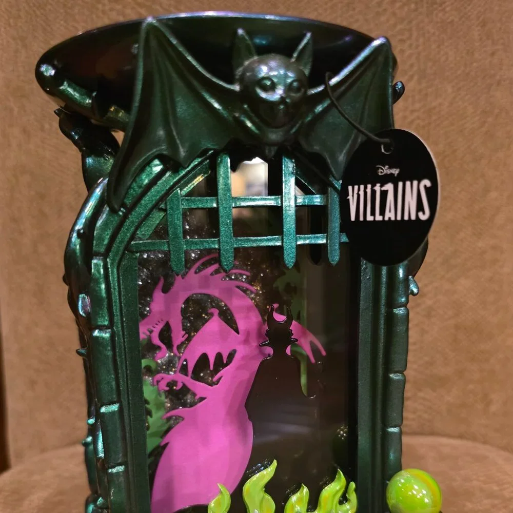 Disney Villains MALEFICENT Dragon Dragon Castle Light-Up Heav Candle Holder NIB
